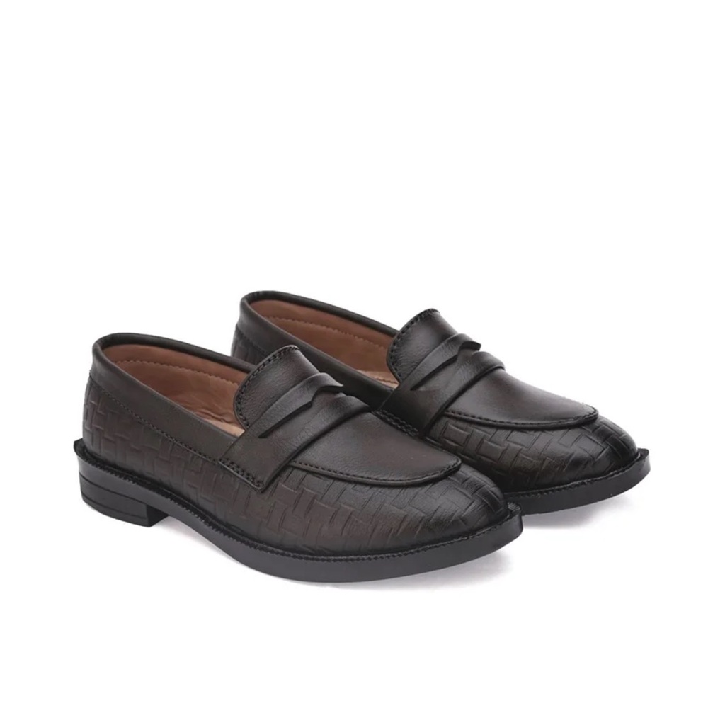 Classic Black Loafers for kids